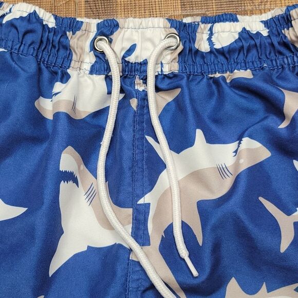 U.S Polo Assn. Shark Print Swim Trunks Size Boys Medium - Picture 6 of 14